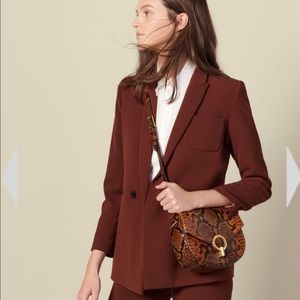 Sandro Double Breasted Suit Jacket